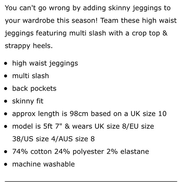 NWT charcoal multi slash high waisted jogging sz10 - Picture 8 of 8